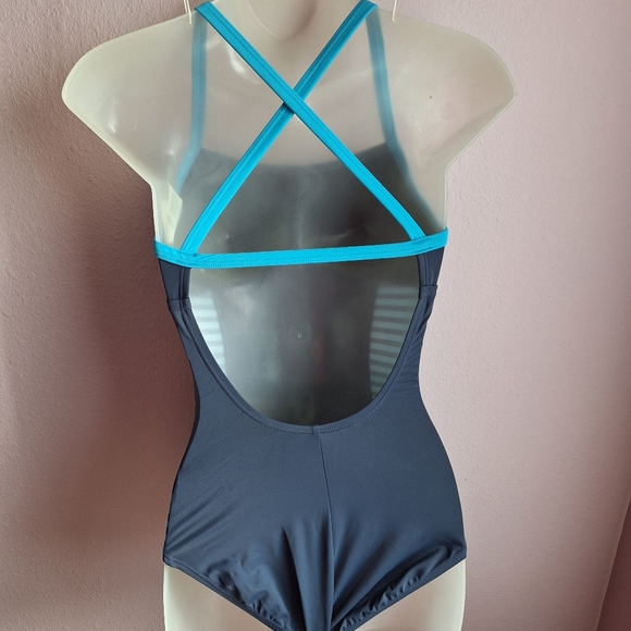 Nike One Piece blue Racerback swimsuit size S NWT - Picture 3 of 16